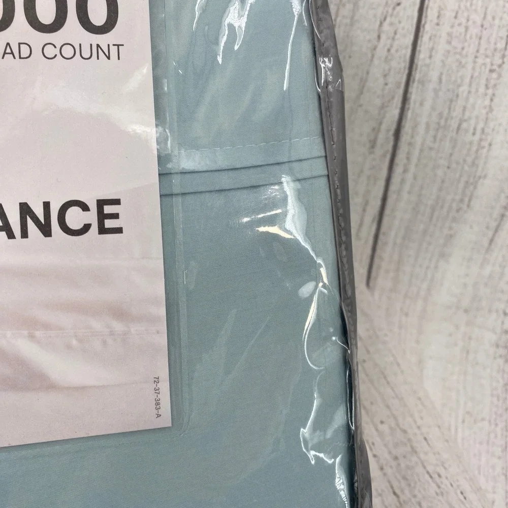 Liz Claiborne Sheet Set KING Aqua Breeze Luxury Performance 1000TC Cotton Rich
